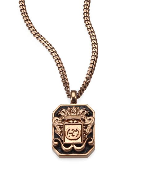 gucci gold necklace mens